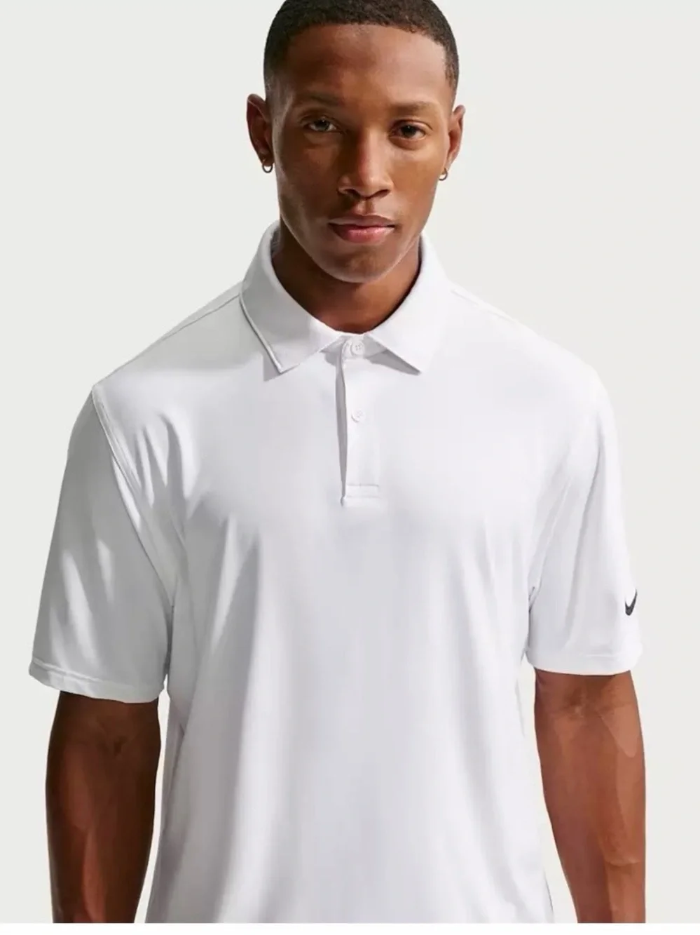 NIKE GOLF Nike Fit Dri Men's White Short-Sleeve Polo Size L